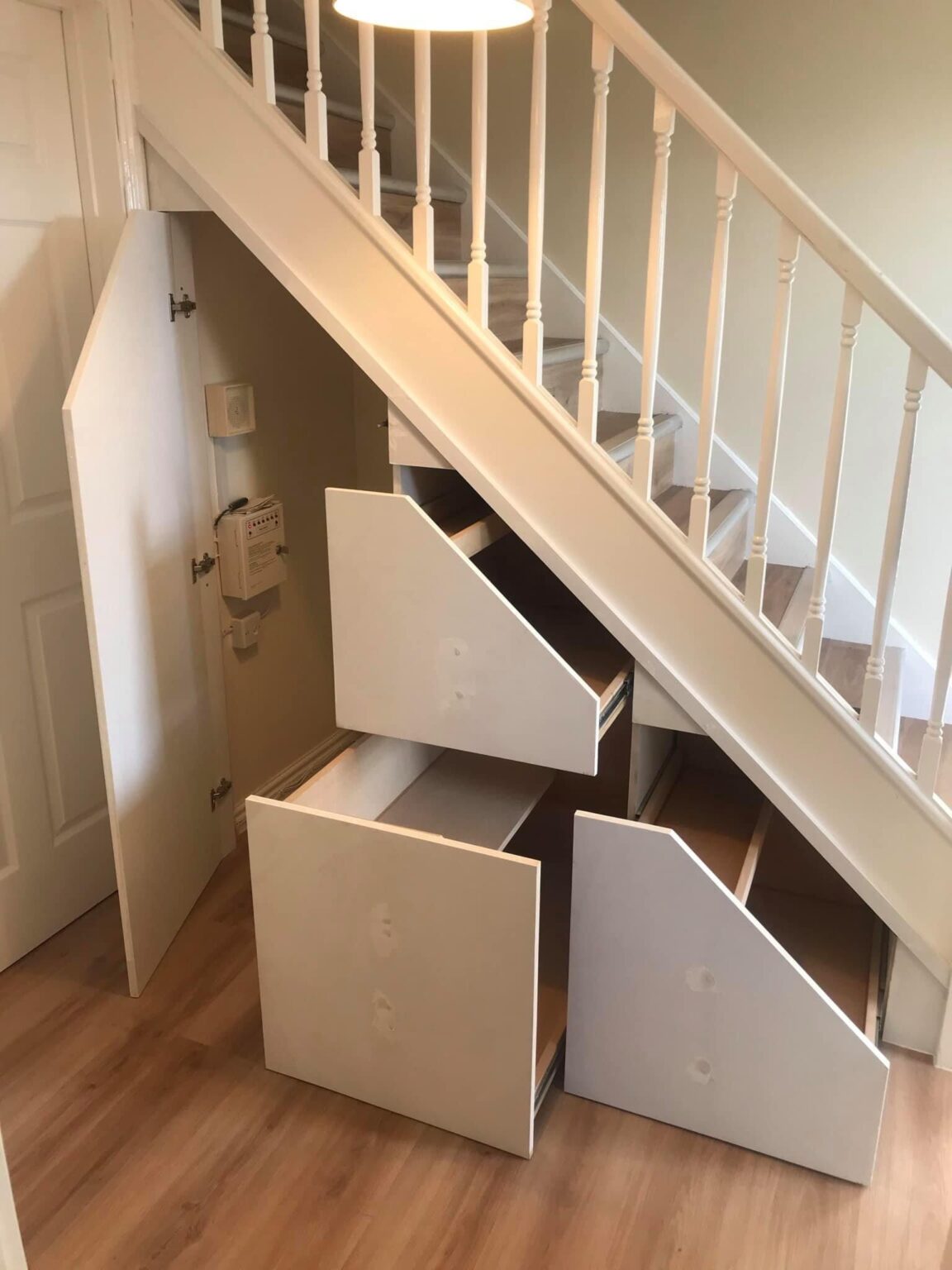 Under Stair Storage Solutions | Power Interiors | Dorset & Devon South UK