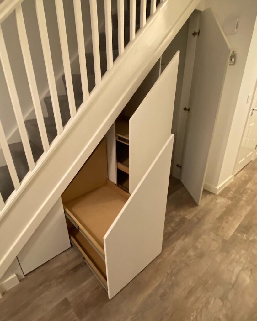 Under Stair Storage Solutions | Power Interiors | Dorset & Devon South UK