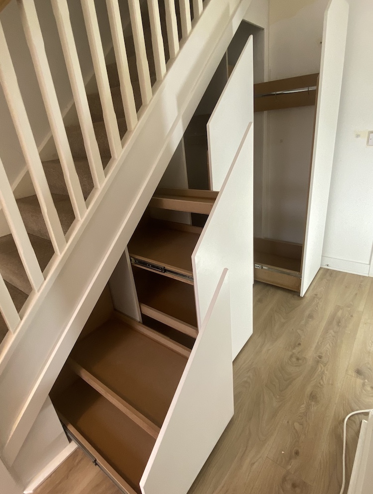 Home drawers slide stair
